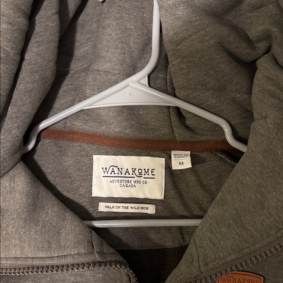 Wanakome grey womens full zip. size Medium. - Picture 3 of 9